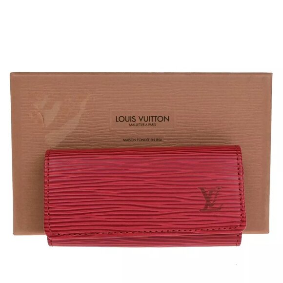 LOUIS VUITTON LV Multicles 4 Hooks Key Case Epi Leather Red Spain M63827 68RK319 - Picture 1 of 12